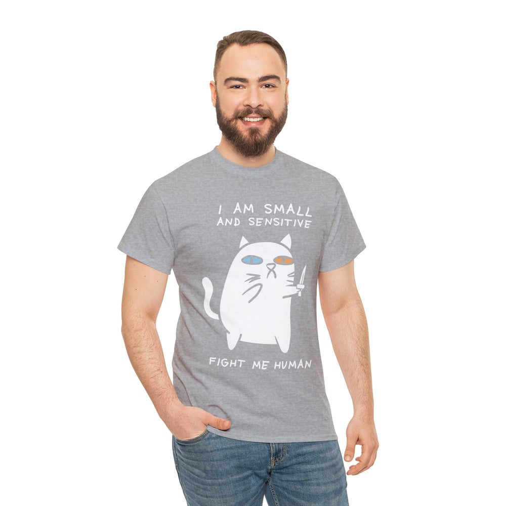 
                  
                    Fight me human Cute funny feline cat puns myfelidae shirt
                  
                