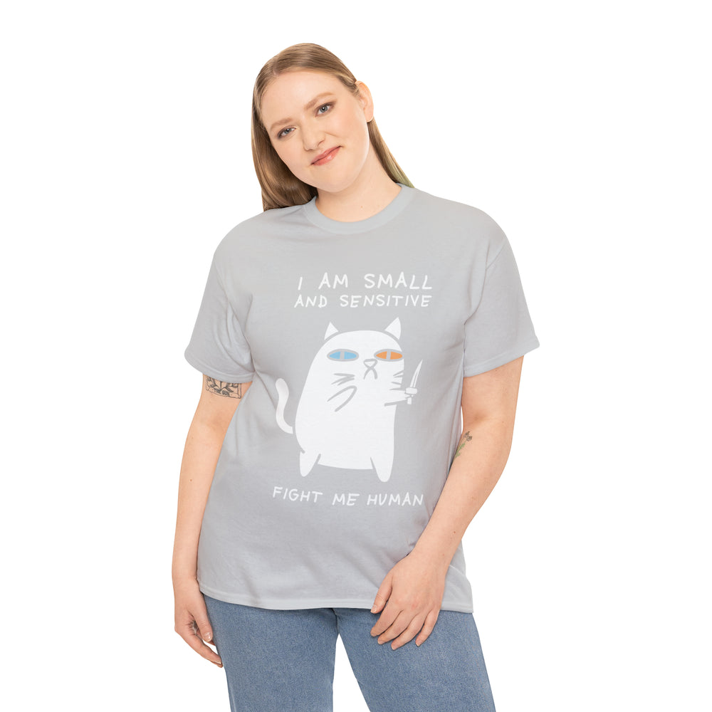 
                  
                    Fight me human Cute funny feline cat puns myfelidae shirt
                  
                